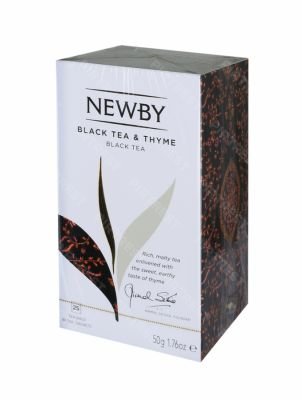 Чай Newby черный с чабрецом пакетированный 25 пак. х 2 г.