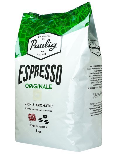 Кофе Paulig Espresso Originale в зернах 1 кг.