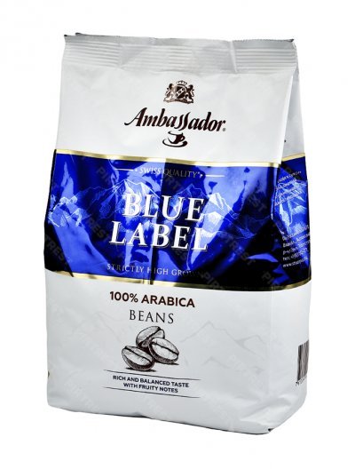 Кофе Ambassador Blue Label в зернах 1 кг.