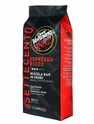 Кофе Vergnano Espresso Ricco 700 в зернах 1кг.