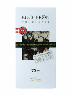 Шоколад Bucheron горький 100 г. (миндаль, клюква, фисташки)