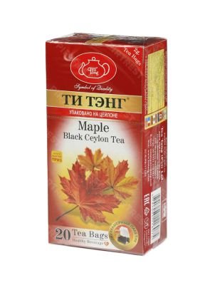 Чай Ти Тэнг черный кленовый сироп в пакетиках 20 шт.