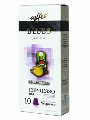 Кофе Блюз Espresso по-Ирландски в капсулах (10 капсул × 5.5 г.)