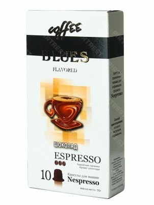 Кофе Блюз Espresso Шоколад в капсулах (10 капсул × 5.5 г.)