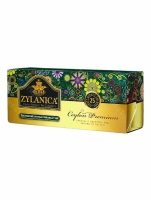 Чай Zylanica Ceylon Premium Green Tea зеленый в пакетиках 25 шт.