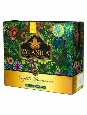 Чай Zylanica Сeylon Premium Green Tea зеленый в пакетиках 100 шт.