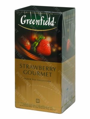 Чай Greenfield Strawberry Gourmet черный в пакетиках 25 шт.