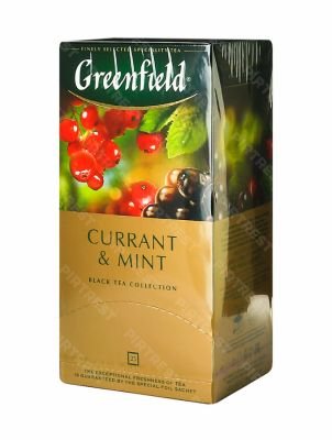 Чай Greenfield Currant Mint черный в пакетиках 25 шт.