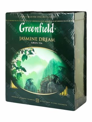 Чай Greenfield Jasmine Dream зеленый в пакетиках 100 шт.