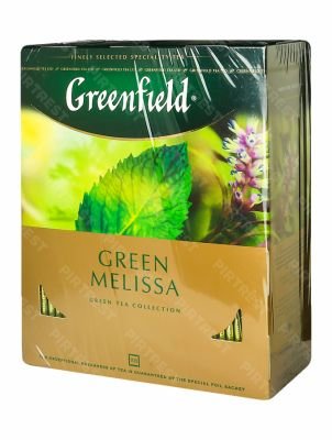 Чай Greenfield Green Melissa зеленый в пакетиках 100 шт.