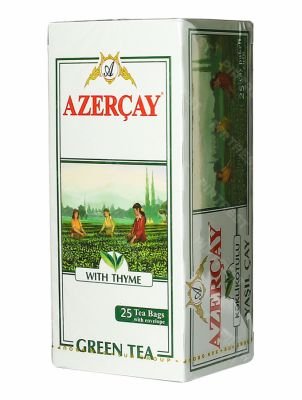 Чай Азерчай Классик Зеленый в пакетиках с конвертом 25 шт.