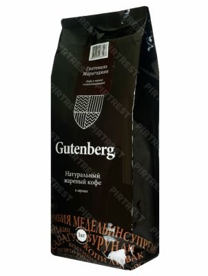 Кофе Gutenberg Марагоджип Гватемала  в зернах 1 кг.
