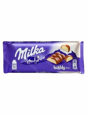 Шоколад Milka Bubbly White 95 г.
