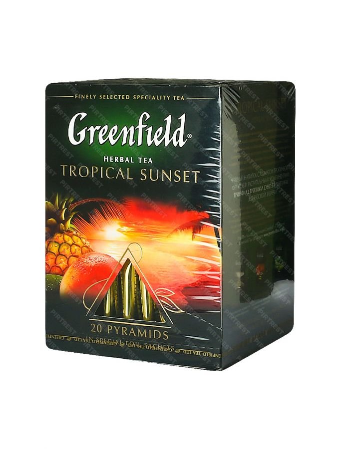 Чай гринфилд в пакетах. Чай Гринфилд Тропикал Сансет. Гринфилд Tropical Sunset в пакетиках. Чай ройбуш Гринфилд в пакетиках. Чай Гринфилд травяной в пакетиках.