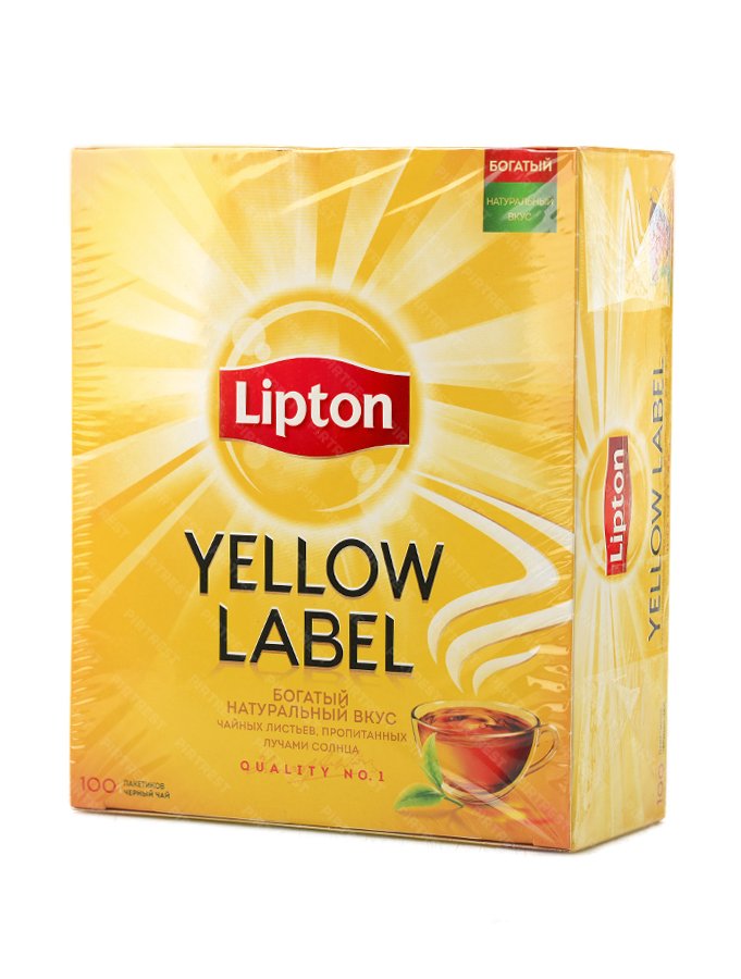 чай черный Lipton 100 пакетиков