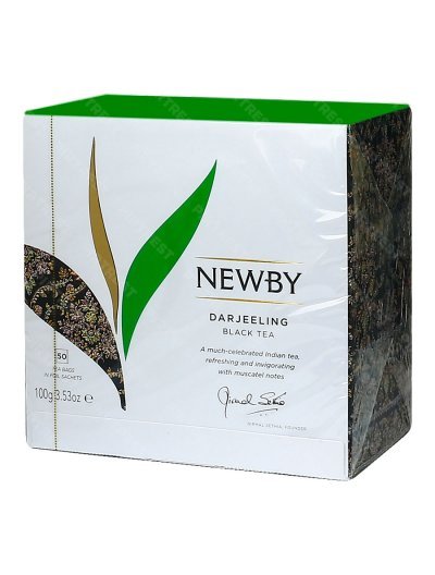 Чай Newby Дарджилинг  пакетированный  50 пак. х 2 г.