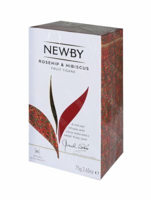 Чай Newby Шиповник и гибискус  пакетированный 25 пак. х 2 г.