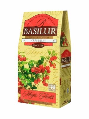 Чай Basilur Клюква черный 100 г. (Коллекция Волшебные фрукты)