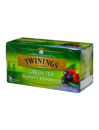Чай Twinings Черника и Малина зеленый 25 пак. x 1.5 г.