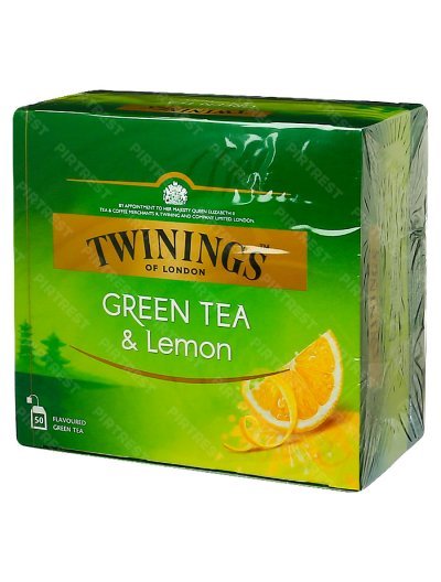Чай Twinings зеленый с лимоном 50 пак. x 1.5 г.