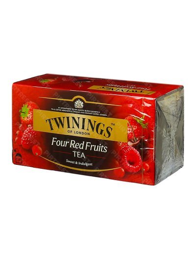 Чай Twinings 4 красные ягоды черный 25 пак. x 2 г.