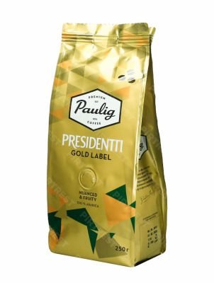 Кофе Paulig Presidentti Gold Label в зернах 250 г.