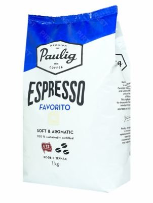 Кофе Paulig Espresso Favorito в зернах 1 кг.