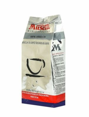 Кофе Musetti 100% Arabica в зернах 250 г.