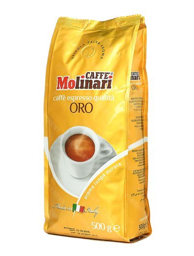Кофе Molinari Oro в зернах 500 г.