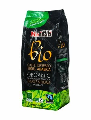 Кофе Molinari  Bio Organic молотый 250 г.