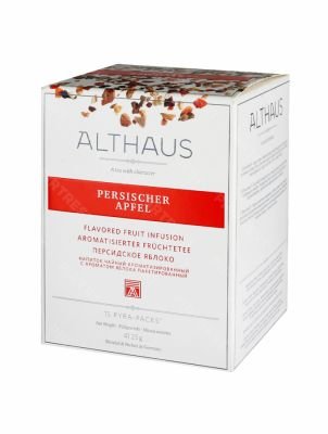 Чай Althaus Persischer Apfel (Персидское яблоко) Пирамидки для чашки 15 пак. x 3 г.