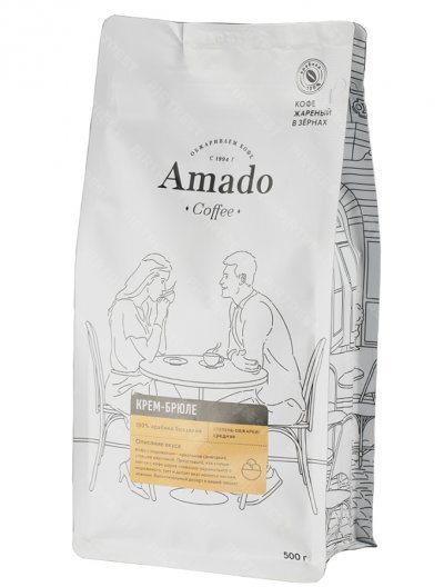 Кофе Amado Крем-Брюле в зернах 500 г.
