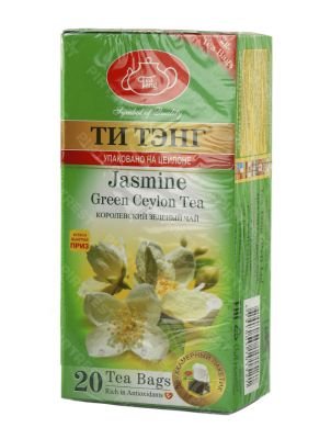 Чай Ти Тэнг зеленый жасмин в пакетиках 20 шт.