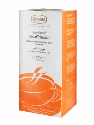 Чай Ronnefeldt Decaffeinated (Декофеинизированный чёрный чай)  в пакетиках 25 пак.х 1.5 г.