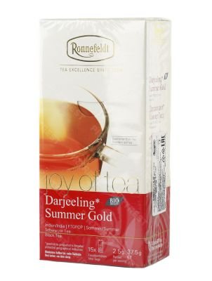 Чай Ronnefeldt Joy of tea Darjeeling Summer Gold (Дарджилинг Саммер Голд) в пакетиках 15 шт.х 2.5
