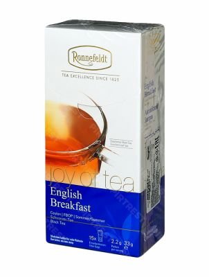 Чай Ronnefeldt Joy of tea English Breakfast (Английский завтрак) черный в пакетиках 15 шт.х 2.2 г.