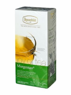 Чай Ronnefeldt Joy of tea Morgentau (Моргентау) зеленый в пакетиках 15 шт.х 2.5 гр