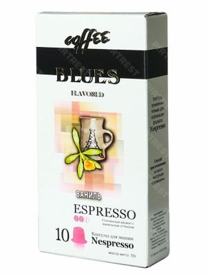 Кофе Блюз Espresso Ваниль в капсулах (10 капсул × 5.5 г.)