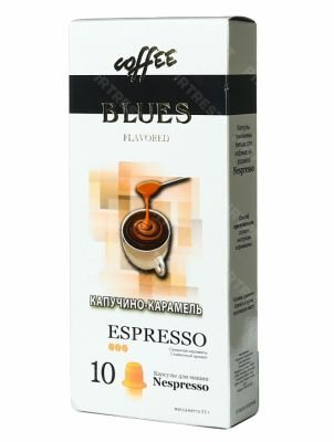 Кофе Блюз Espresso Капучино-Карамель в капсулах (10 капсул × 5.5 г.)