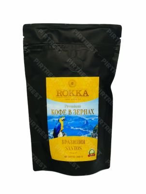 Кофе Rokka Бразилия Santos в зернах 200 г.