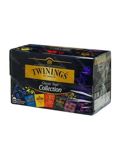 Чай Twinings Ассорти 5 вкусов черный 20 пак. x 2 г.