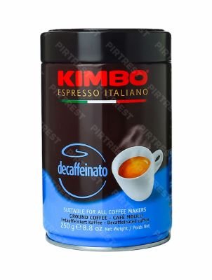 Кофе Kimbo Decaffeinato  молотый 250 г. (ж.б)