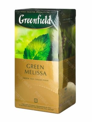 Чай Greenfield Green Melissa зеленый в пакетиках 25 шт.