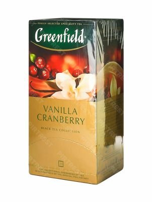 Чай Greenfield Vanilla Cranberry черный в  пакетиках 25 шт.