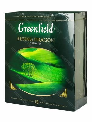 Чай Greenfield Flying Dragon зеленый в пакетиках 100 шт.