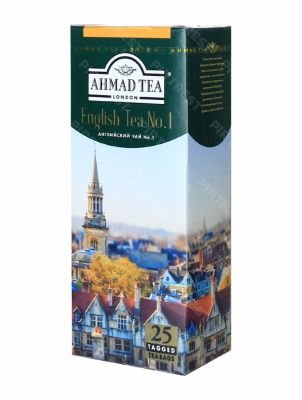 Чай Ahmad English Tea No.1 (Ахмад Английский №1) черный в пакетиках 25 шт. х 2 гр.