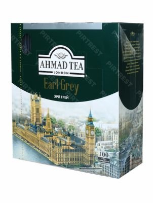 Чай Ahmad Tea Earl Grey (Ахмад Эрл Грей) черный в пакетиках 100 шт. х 2 г.