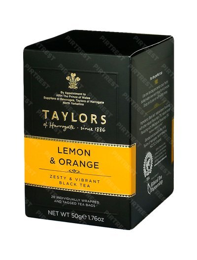 Чай Taylors of Harrogate Lemon Orange (С ароматом лимона и апельсина) в пакетиках 20 шт х 2.5 г.
